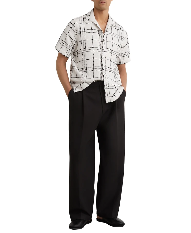 Reiss Men's Moran Check Cuban Shirt