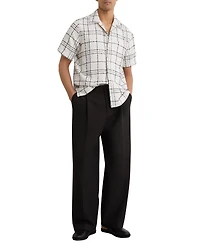 Reiss Men's Moran Check Cuban Shirt