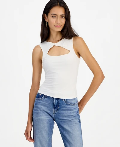 Guess Women's Maia Sleeveless Front-Cutout Top