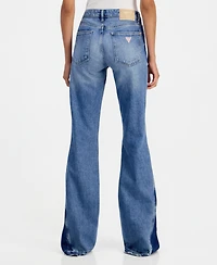 Guess Women's Beverly Contrast Panel Flare Jeans