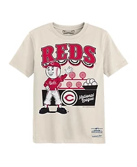 Mitchell & Ness Preschool Cream Cincinnati Reds Step Back Up T-Shirt