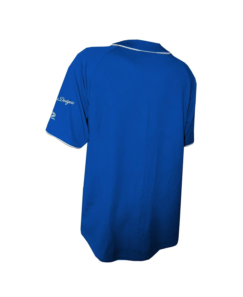 Stitches Men's Royal Los Angeles Dodgers Team Color Full-Button Fashion Jersey