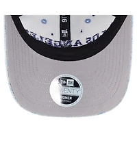 New Era Women's Light Blue Los Angeles Dodgers Daisy All Over 9TWENTY Adjustable Hat