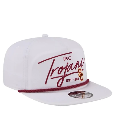 New Era Men's White Usc Trojans Team Rope 19TWENTY Adjustable Hat
