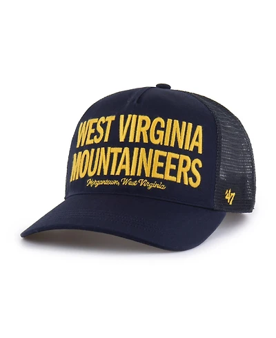 '47 Brand Men's Navy West Virginia Mountaineers Contemporary Hitch Trucker Adjustable Hat