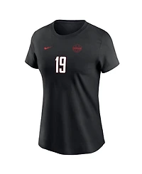 Nike Women's Alphonso Davies Black Canada Soccer Away Name & Number T-Shirt