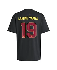 Adidas Men's Lamine Yamal Black Spain National Team Name & Number T-Shirt