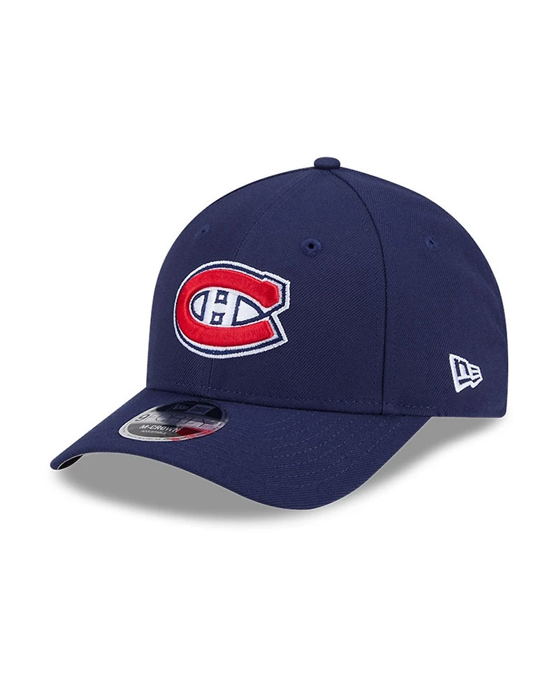 New Era Men's Navy Montreal Canadiens Coolera 9FORTY M-Crown Adjustable Hat