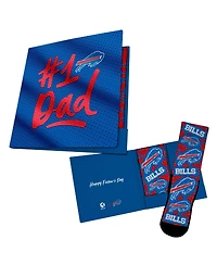 Rock Em Socks Men's and Women's Royal Buffalo Bills 1 Dad Gift Card Socks