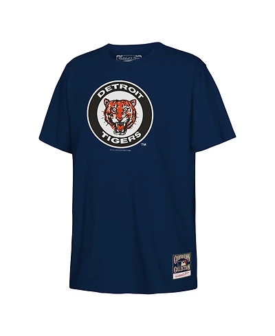 Mitchell & Ness Big Boys and Girls Navy Detroit Tigers Retro Logo T-Shirt