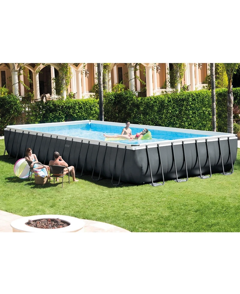 Intex 26367EH 24' x 12' x 52" Ultra Xtr Frame Swimming Pool w/ Robot Vacuum