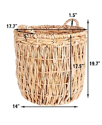Household Essentials Tall Wicker Floor Basket