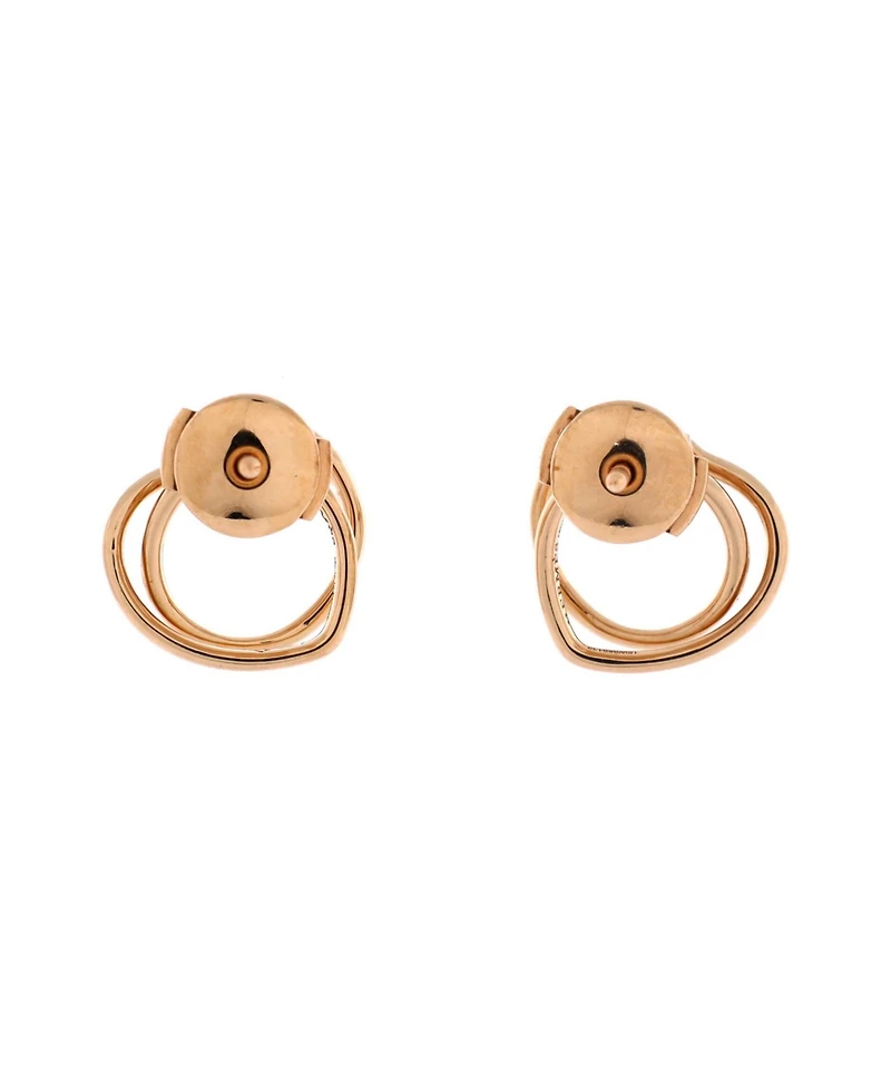 Pre-Owned HERMES Vertige Coeur Stud Earrings