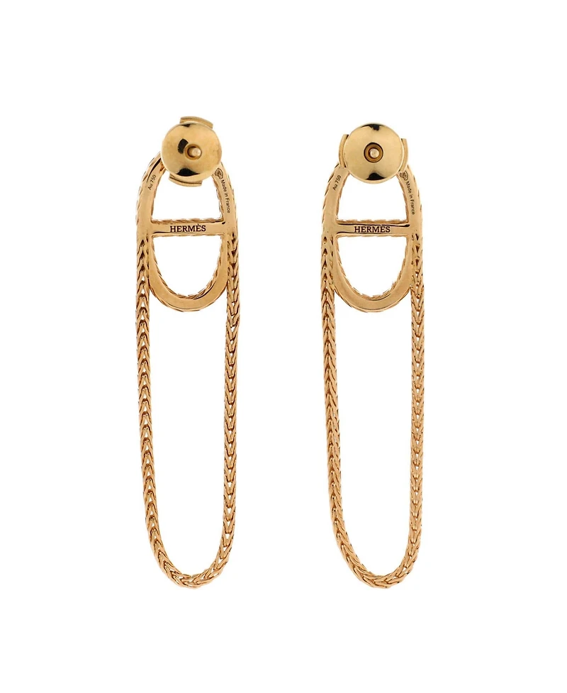 Pre-Owned HERMES Chain d'Ancre Danae Earrings
