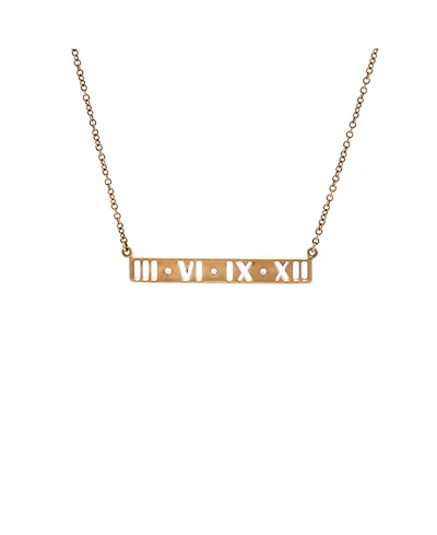 Pre-Owned Tiffany & Co Atlas Pierced Bar Pendant Necklace
