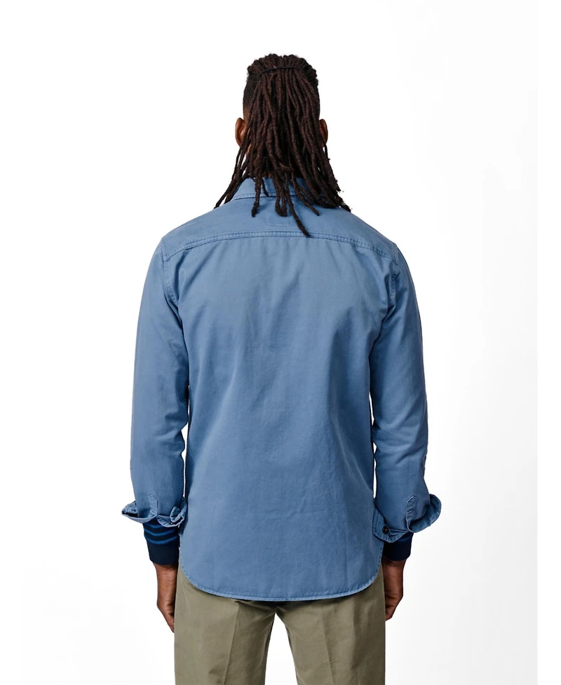 Aubin Men's Cole Long Sleeve Twill Overshirt