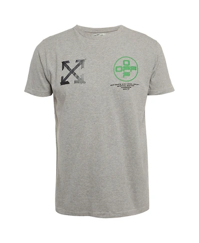 Pre-Owned Off-White Men's Print Cotton Half Sleeve T-Shirt