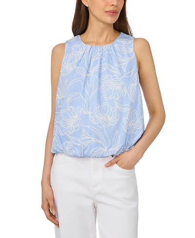 CeCe Women's Sleeveless Bubble Top