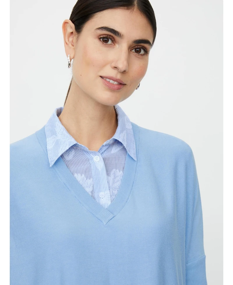 Masai Copenhagen Women's MaFronia V-Neck Relaxed Fit Sweater