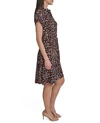 Tommy Hilfiger Women's Short-Sleeve Self-Tie Jersey Shirtdress