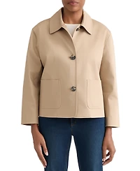 Jones New York Women's Three-Button Cotton Sateen Jacket