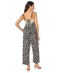 CeCe Women's Sleeveless Square Neck Peplum Top