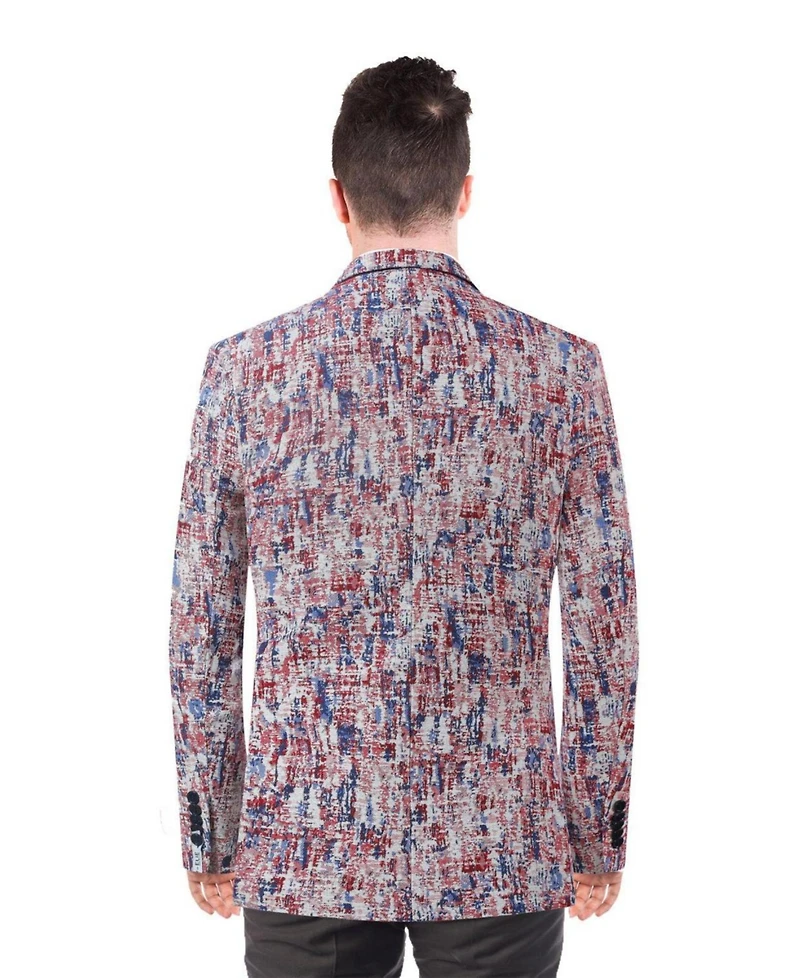 Elie Balleh Men's Slim Fit Sports Coat Jacket