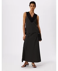 Whistles Women's Mini Spot Maxi Skirt