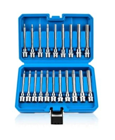 Xdovet Extra Long Allen Hex Bit Socket Set 3 8inch Drive Sae Metric Cr V S2 Steel