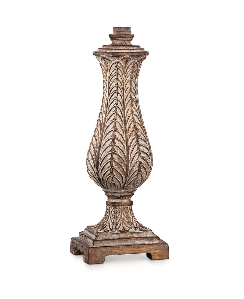 Regency Hill Karina 25" High Petite Vase Traditional Country Cottage Table Lamps Set of 2 Leaves Finish Living Room