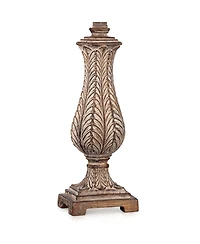 Regency Hill Karina 25" High Petite Vase Traditional Country Cottage Table Lamps Set of 2 Leaves Finish Living Room