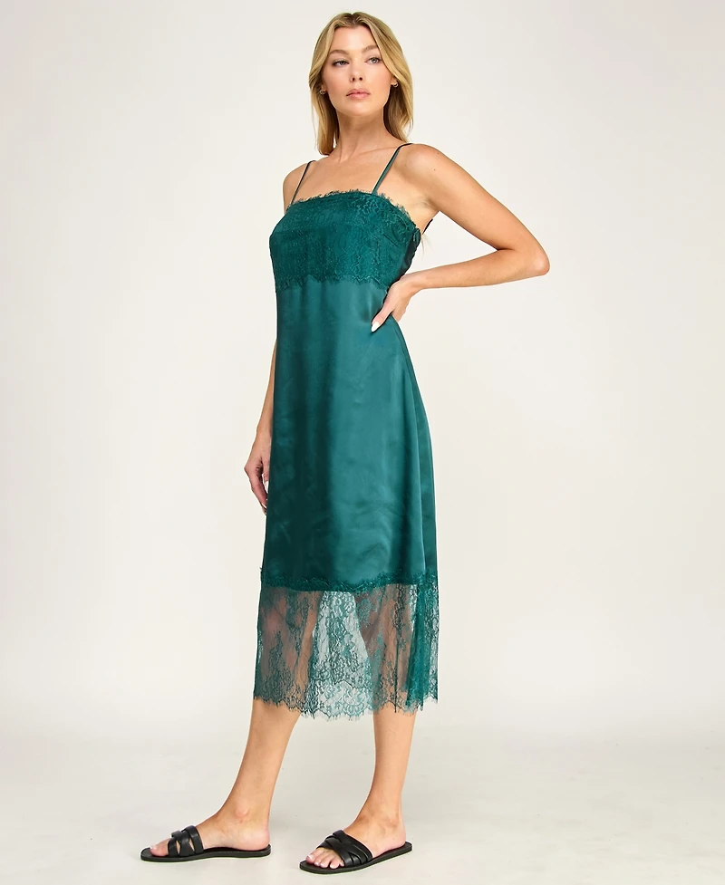 Row A Juniors' Sleeveless Midi Dress