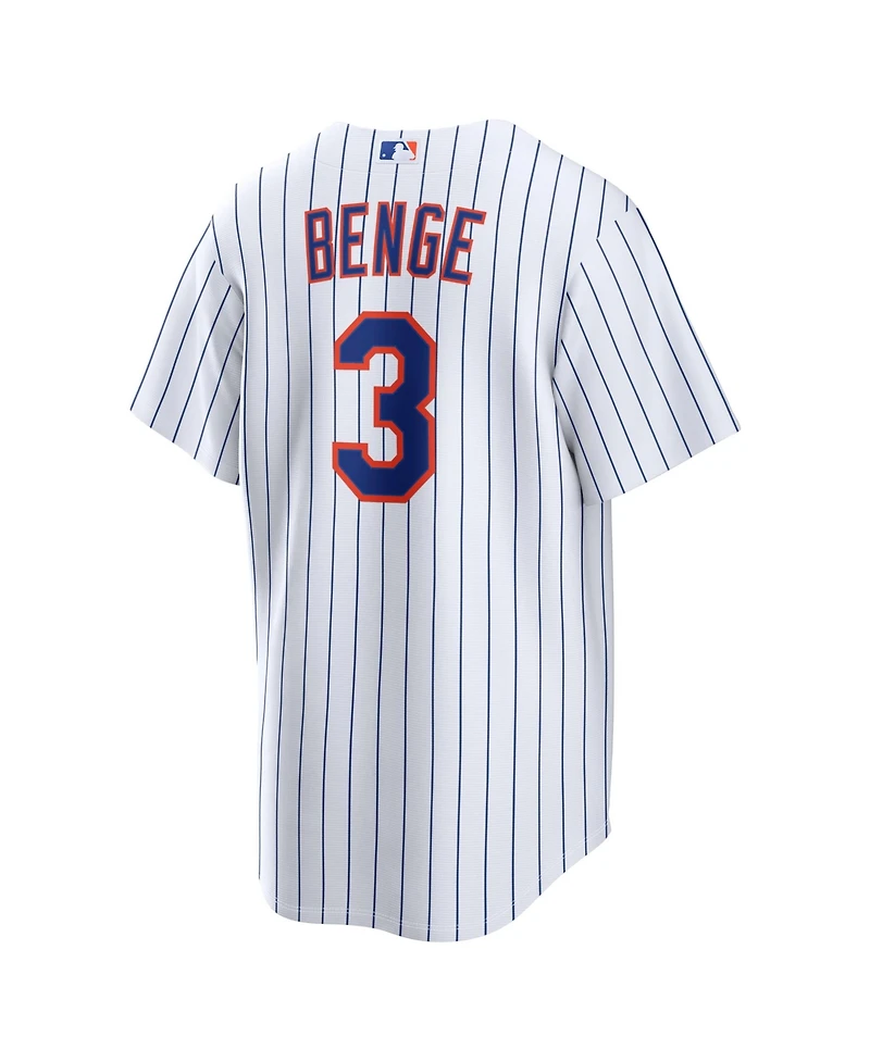 Nike Men's Carson Benge White New York Mets Home Replica Jersey