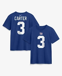 Nike Men's Abdul Carter Royal New York Giants Player Name & Number T-Shirt