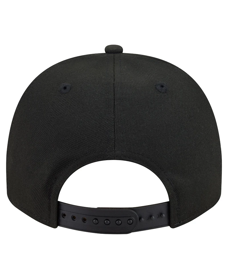New Era Men's Black New York Yankees Motion A-Frame 9FIFTY Snapback Hat