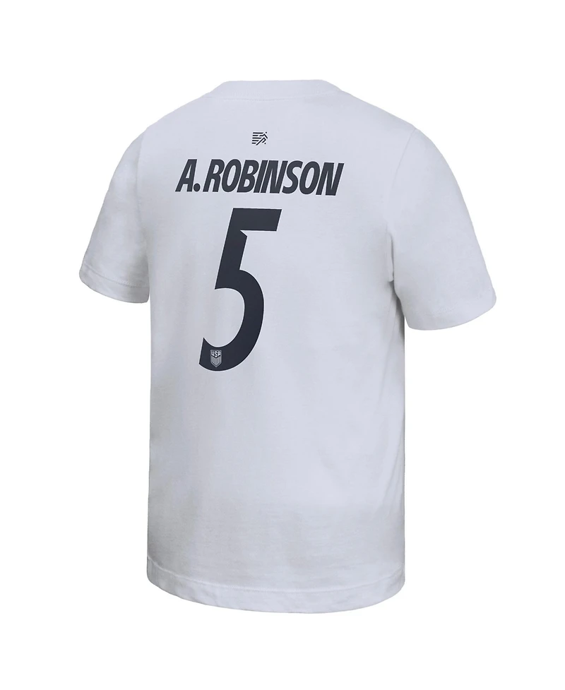 Nike Big Boys and Girls Antonee Robinson White Usmnt Home Player Name & Number T-Shirt