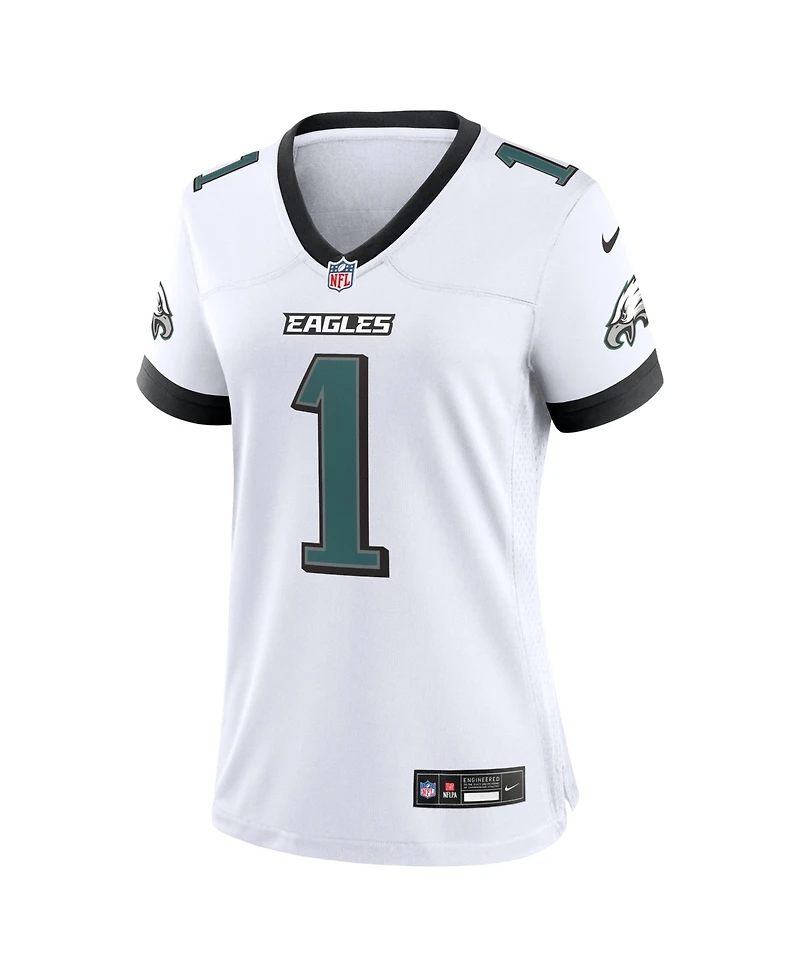 Nike Women's Jalen Hurts White Philadelphia Eagles Game Jersey