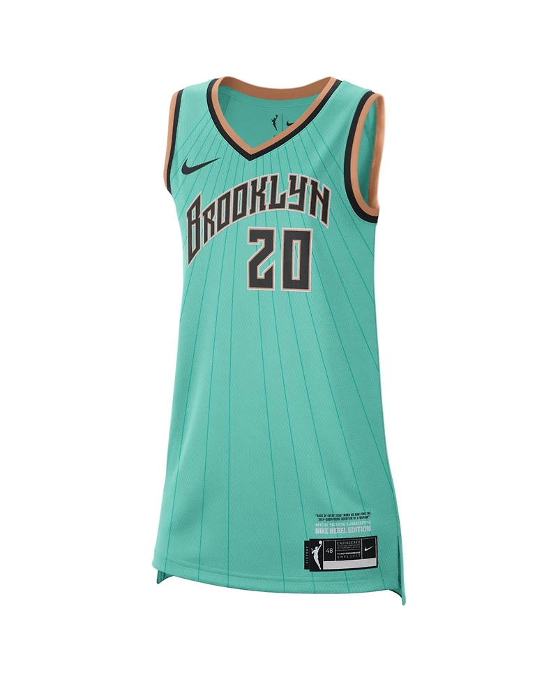 Nike Men's and Women's Sabrina Ionescu Mint New York Liberty Victory Jersey - Rebel Edition