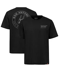 Sportiqe Men's and Women's Black San Antonio Spurs Duke Premium T-Shirt