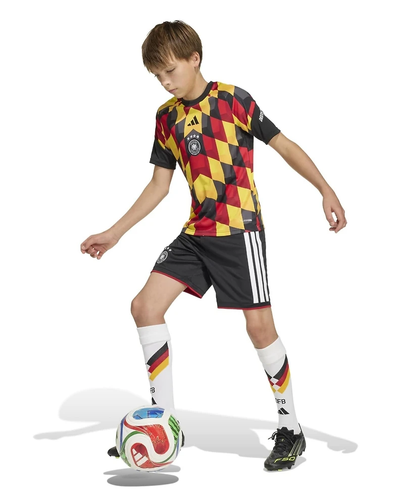 Adidas Big Boys and Girls Black Germany National Team 2026 Pre-MatchJersey