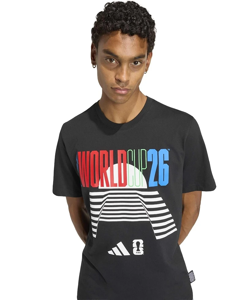 Adidas Men's Black 2026 Fifa World Cup Tour T-Shirt