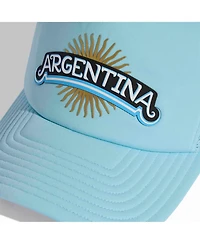 Adidas Men's and Women's Light Blue Argentina National Team Trucker Adjustable Hat