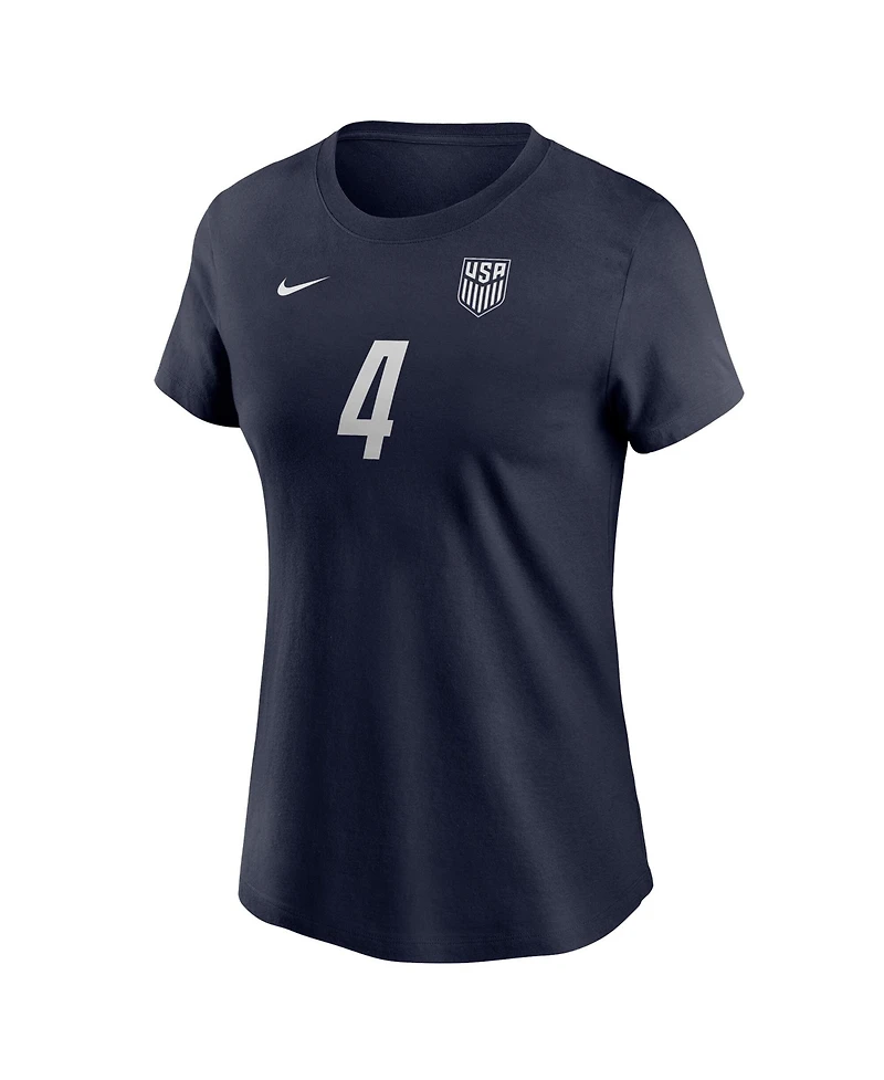 Nike Women's Tyler Adams Navy Usmnt Away Name & Number T-Shirt