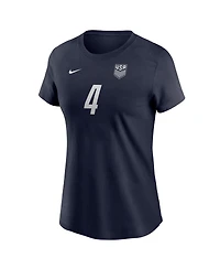 Nike Women's Tyler Adams Navy Usmnt Away Name & Number T-Shirt
