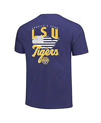 Image One Men's Purple Lsu Tigers America's Team T-Shirt