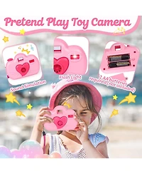 Gnuadz Play Purse Set Princess Trip Pretend Handbag Camera Phone Wallet Makeup Travel Toys 3 plus