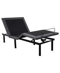 homfan Adjustable Bed Frame with Massage and Electric Head/Foot Lift, Wireless Remote, Usb Ports, Led Night Light