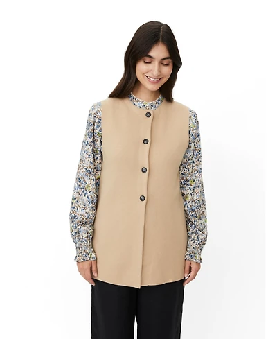 Masai Copenhagen Women's MaLinbine Longline Sleeveless Cardigan
