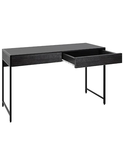 Slickblue Modern Computer Desk with 2 Drawers for Home Office