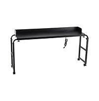 Sugift Mobile Overbed Desk with Power Outlets and Usb Ports 4 Wheels Adjustable